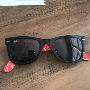Classic Black and Red RayBans